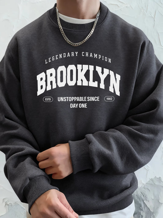 Womens Casual Superior Brooklyn Print Sweatshirts