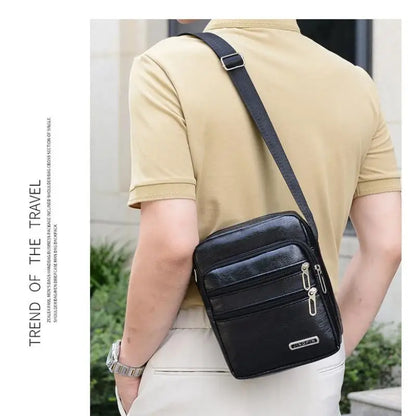Men Elegant Pu Leather Messenger Bags