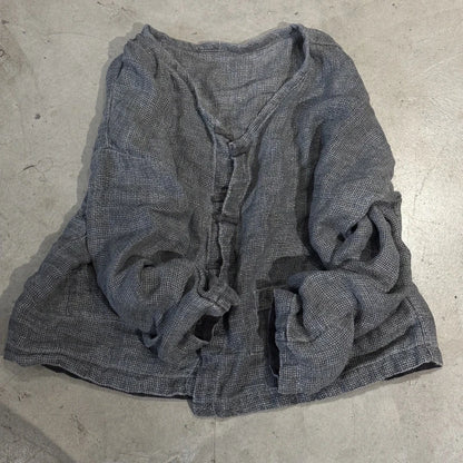 Vintage V-Neck Knit Cardigan Jacket for Women – Autumn Winter 2025