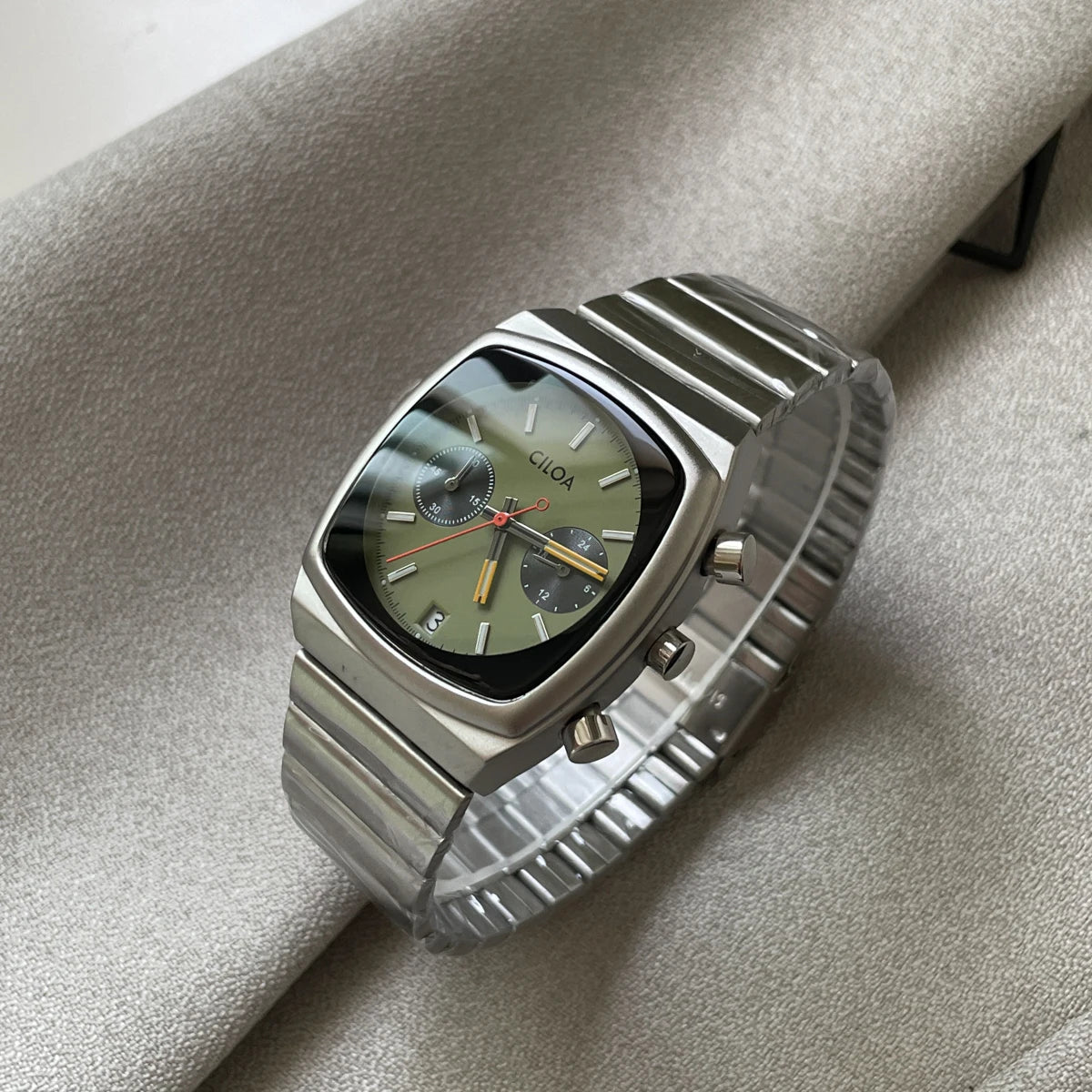 Mens Casual Square Muscle Type Analog Watches