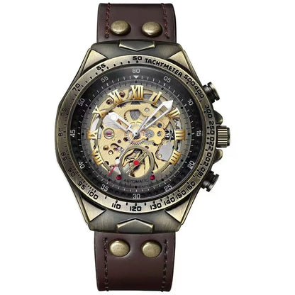 Vintage Steampunk Aesthetic - Luxury Mechanical Skeleton Watch