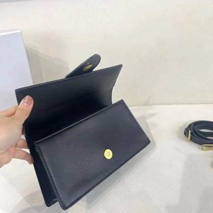 Scarves Handle Designed Square Crossbody Bag For Women