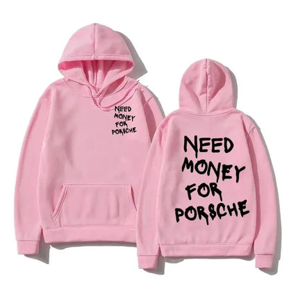 Funny Need Money Letter Print Hoodie Oversized Sweatshirt For Men Women Casual Streetwear