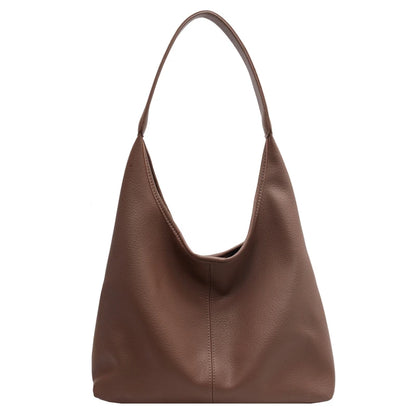 Designer High Capacity Shoulder Bag Simple Solid Color Tote For Women