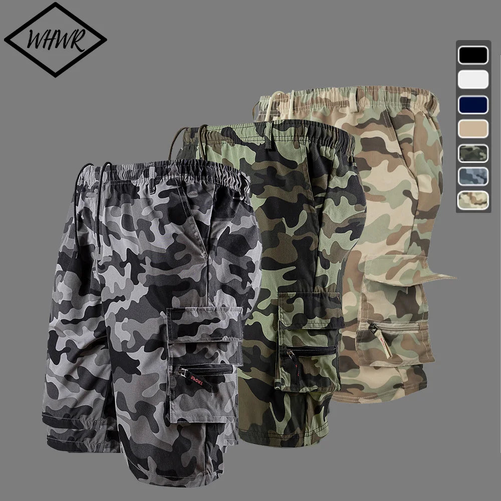 Green Flap Army Tactical Summer Mens Cargo Shorts