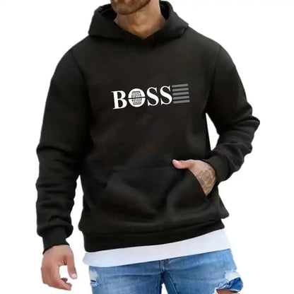 Two Tone Oversized Hoodie Red Black Funny Casual Pullover For Men