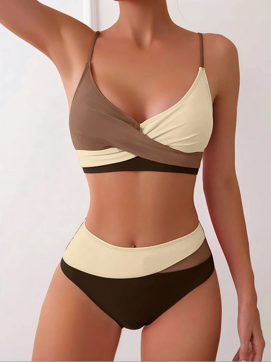 Sexy Patchwork Style New Bikini Set For Women