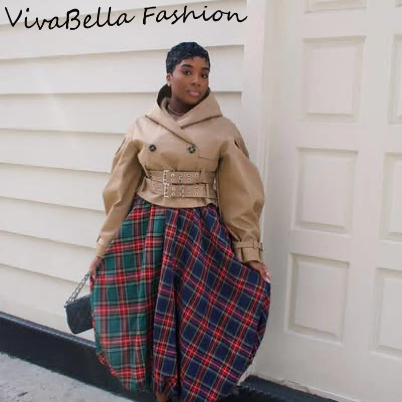 Oversize Long Single Breasted Womens Trench Coat