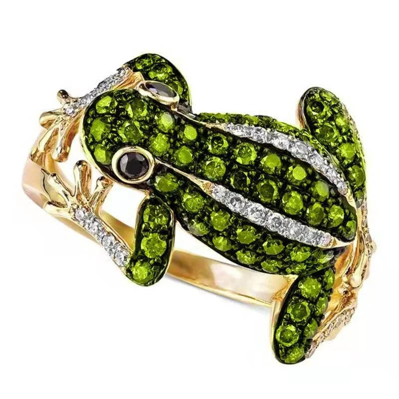 Cute Frog Ring – Unisex Animal Adjustable Statement Ring