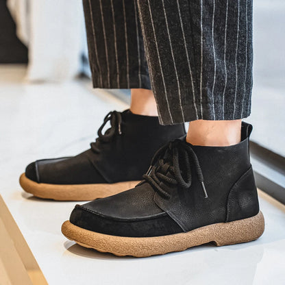 Big Size New Spring British Style Men Casual Leather Boots