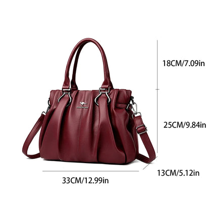 Designer Luxury Genuine Leather Soft Tote Bags For Women