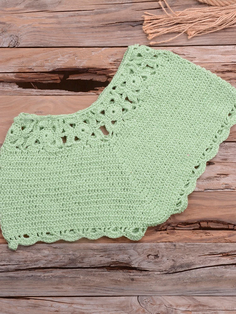 Womens Crochet Micro Brazilian Bikini Tops