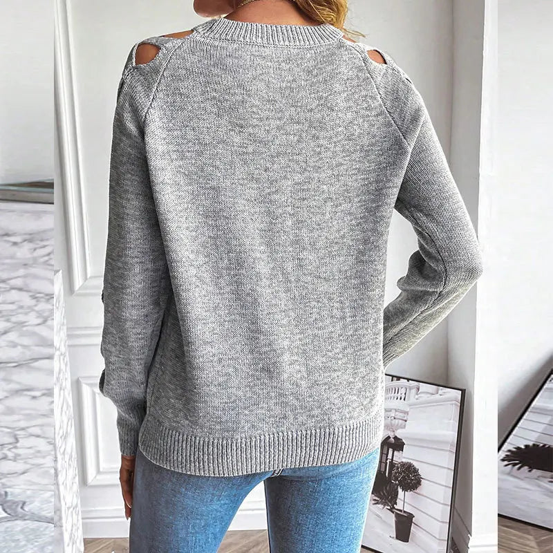 Womens Warm Hollow Out Sweaters