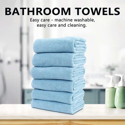 6PC Soft Absorbent Thick Cotton Hand Towels