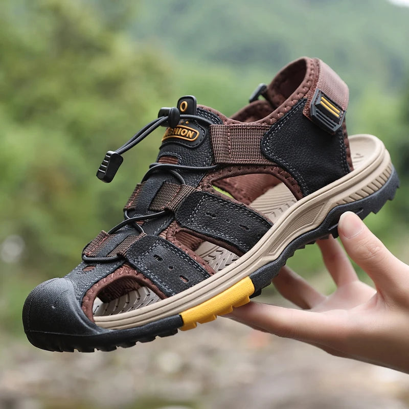 Womens Genuine Leather Upper Cool Summer Sandals