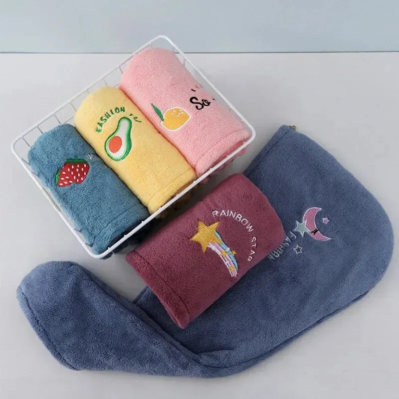 Super Absorbent Microfiber Hair Wrap Quick Dry Towel