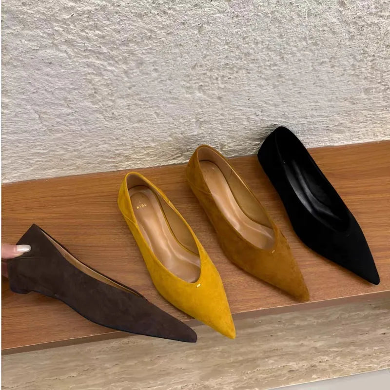 CozyPoint Flats – Chic Pointed Toe Comfort Shoes