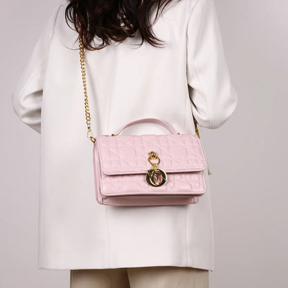 Chic Quilted Black Chain Flap Bag