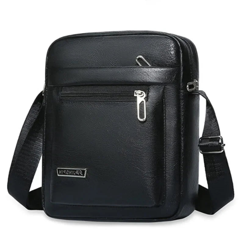 Genuine Leather Business Style Big Messenger Handbags For Men Women