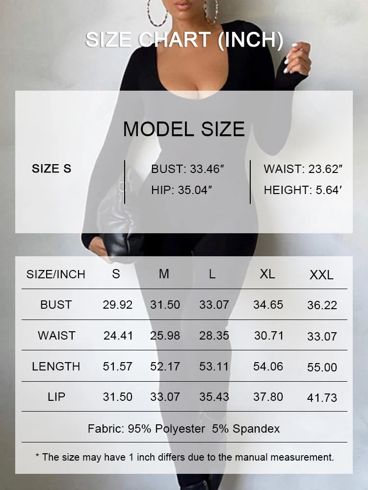 Women S Solid Black Gray Long Sleeve Skiing Jumpsuit Elastic High Fit Fashion Fitness Streetwear Slim Sport Romper