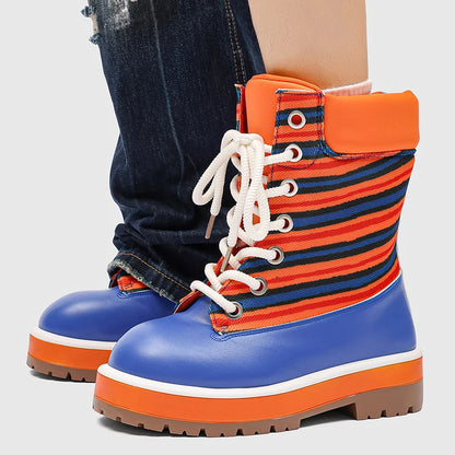 Womens Men Increased Strong Outsole Toe Boots