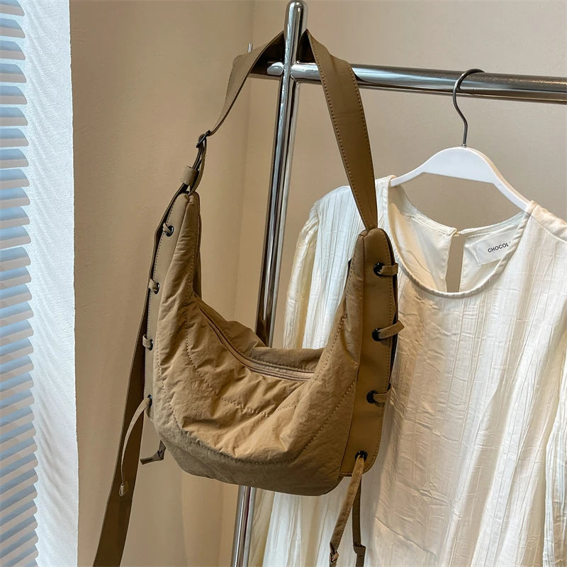 New Womens Crossbody Bags Large Capacity Luxury Shoulder Bag Soft Casual Travel Hobo Vintage Sac