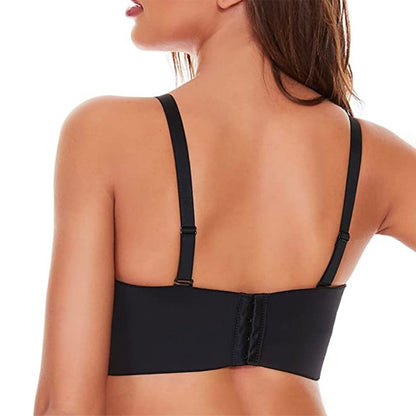 Ultra-Thin Seamless Bra with Removable Shoulder Straps – Plus Size Women’s Brasier Lingerie