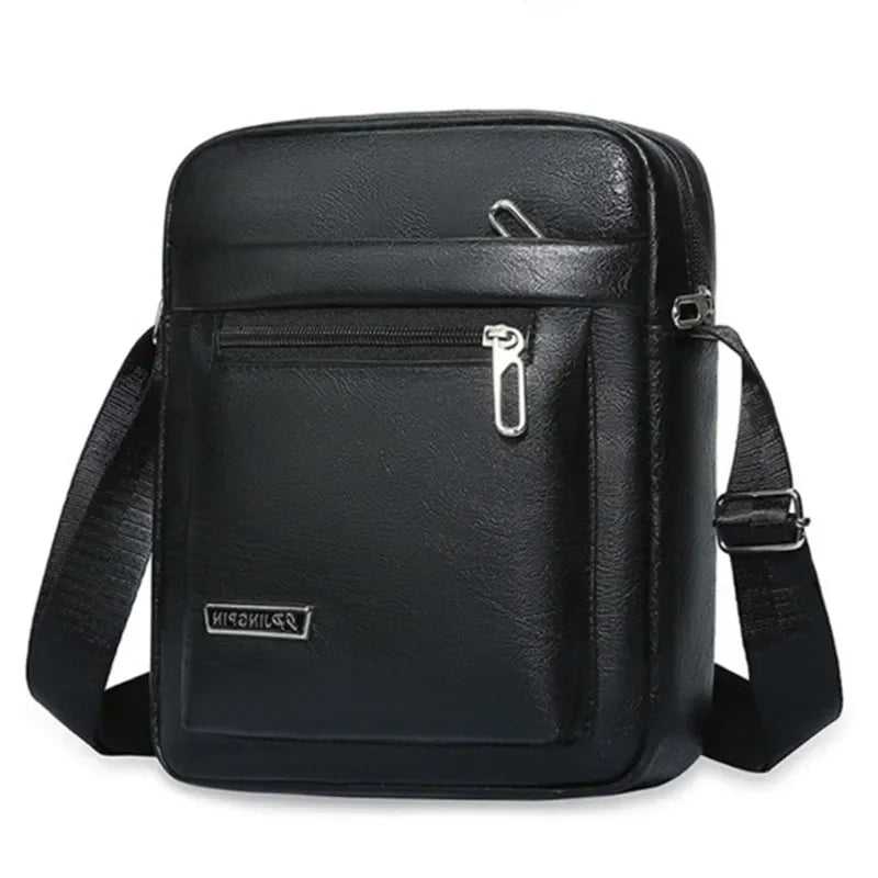 Genuine Leather Business Style Big Messenger Handbags For Men Women