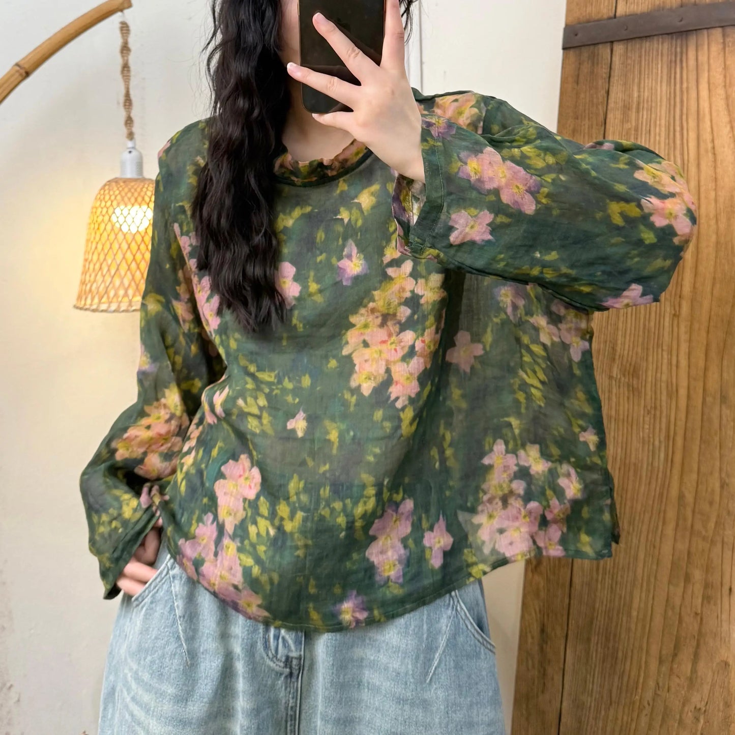 Spring Style Casual O Neck Sweaters Vintage Loose Style