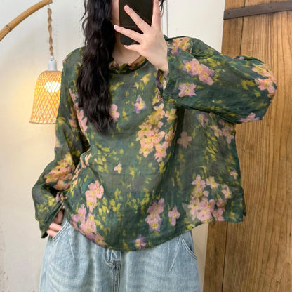 Spring Style Casual O Neck Sweaters Vintage Loose Style