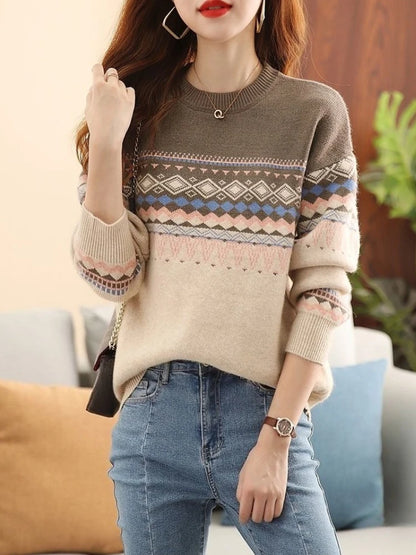 Cozy Comfort Oversized O Neck Sweater