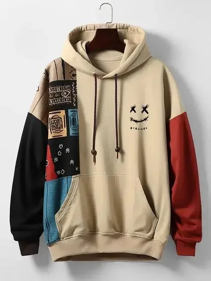 Imessage Print Oversized Hoodie Unisex Streetwear Sweatshirt For Men Women