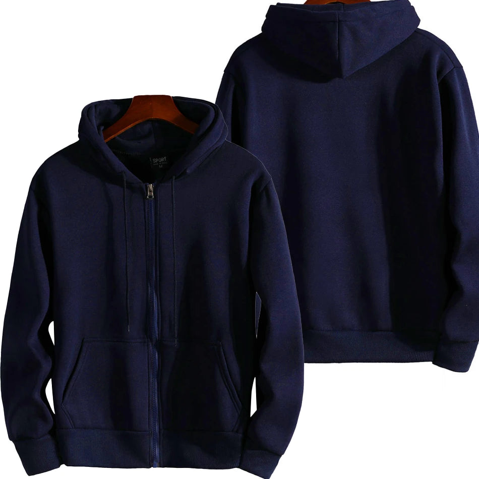 Big Hooded Zipper Loose Fit Autumn Winter Hoodies