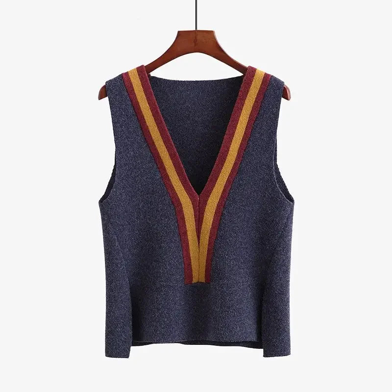 2024 Womens Hooded Sleeveless Knit Vest