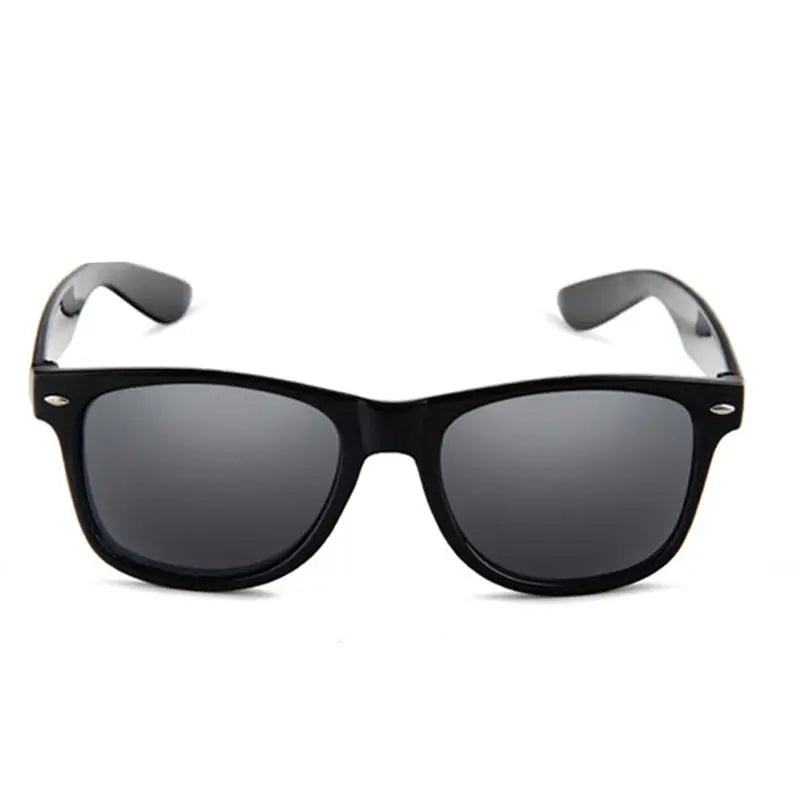 Timeless Cool: Classic Black Square Wayfarer Sunglasses