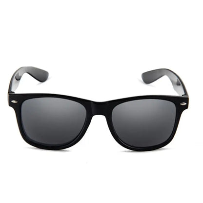 Timeless Cool: Classic Black Square Wayfarer Sunglasses