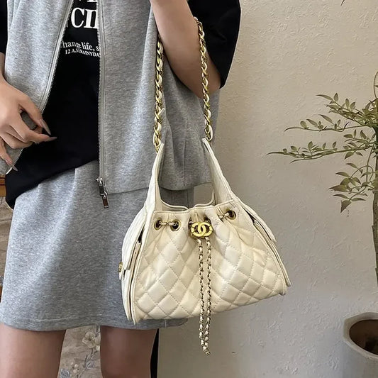 Black Luxury Large Capacity Genuine Leather Handbag For Women
