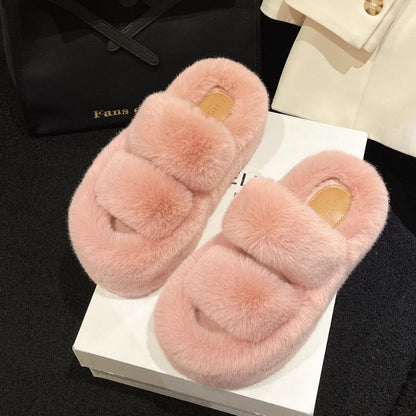 Super Soft Anti-Slip Plush Women Slippers