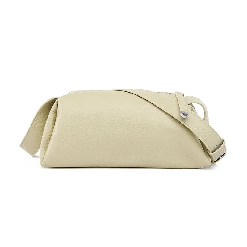 Womens Simple De Lux Soft Genuine Leather Handbags