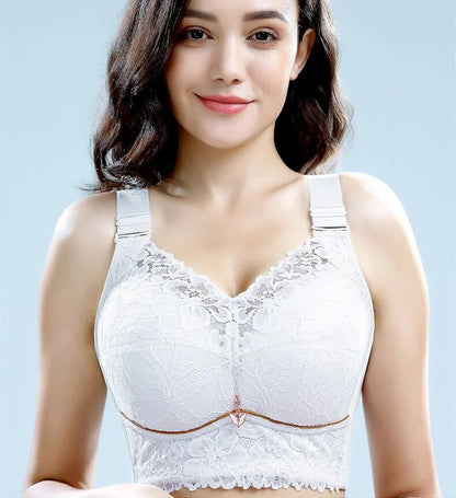 Full Coverage Plus Size Push-Up Bras: Wire-Free Lace Lingerie