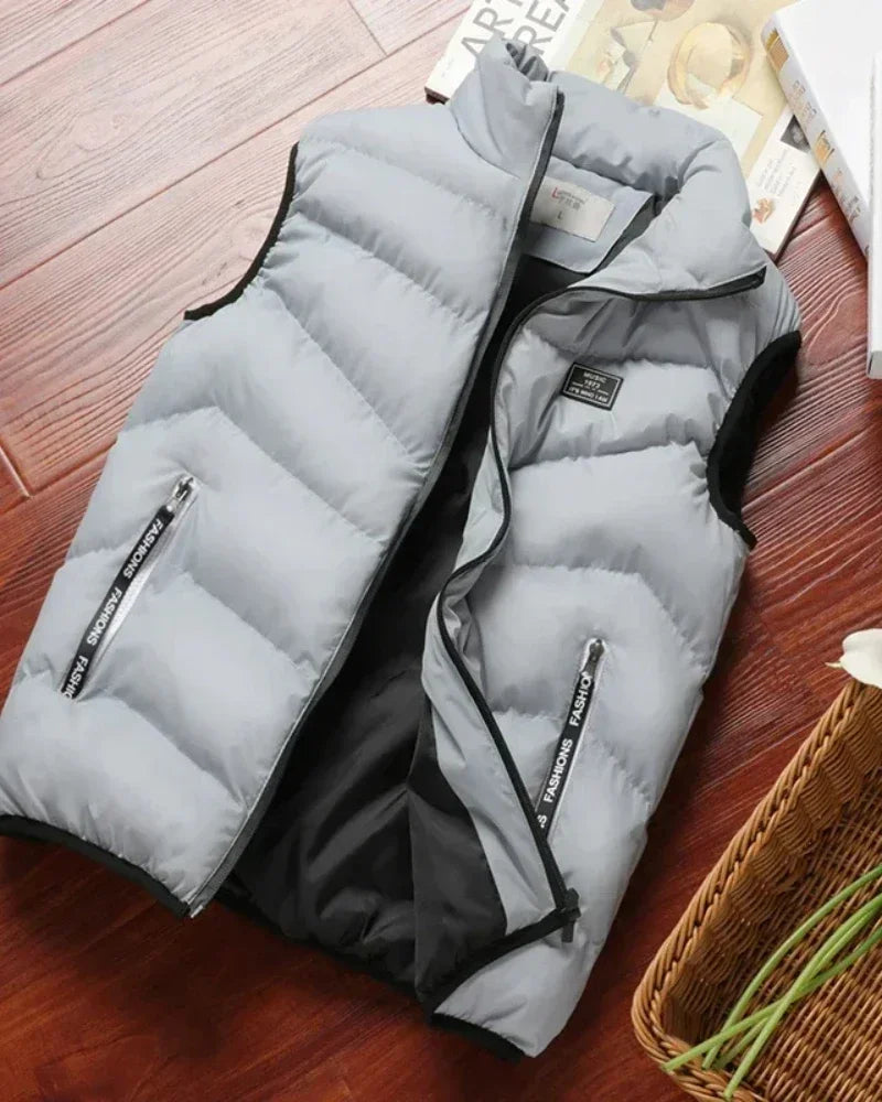 Bright Puffer Vest for Effortless Functional Cozy Street Style Layering