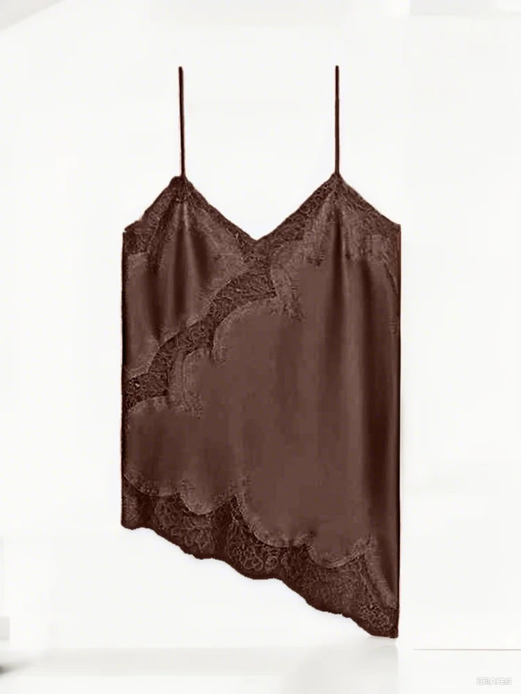 Satin Sophistication: Slim-Fit Sleeveless Halter Camisole