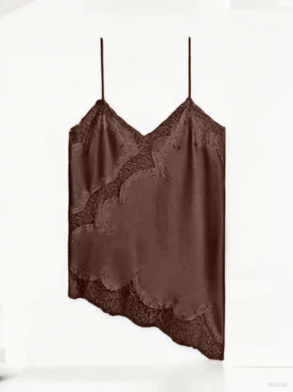Satin Sophistication: Slim-Fit Sleeveless Halter Camisole