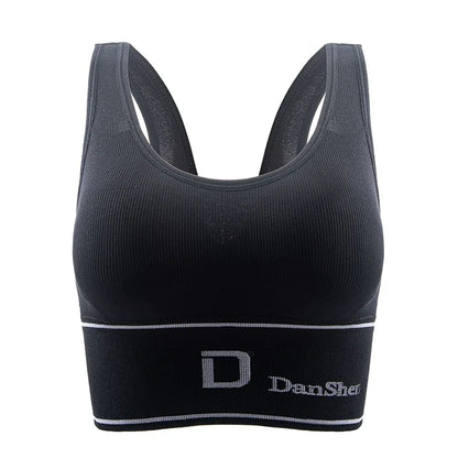 Active Lifestyle: Sporty Ribbed Grey Sports Bra