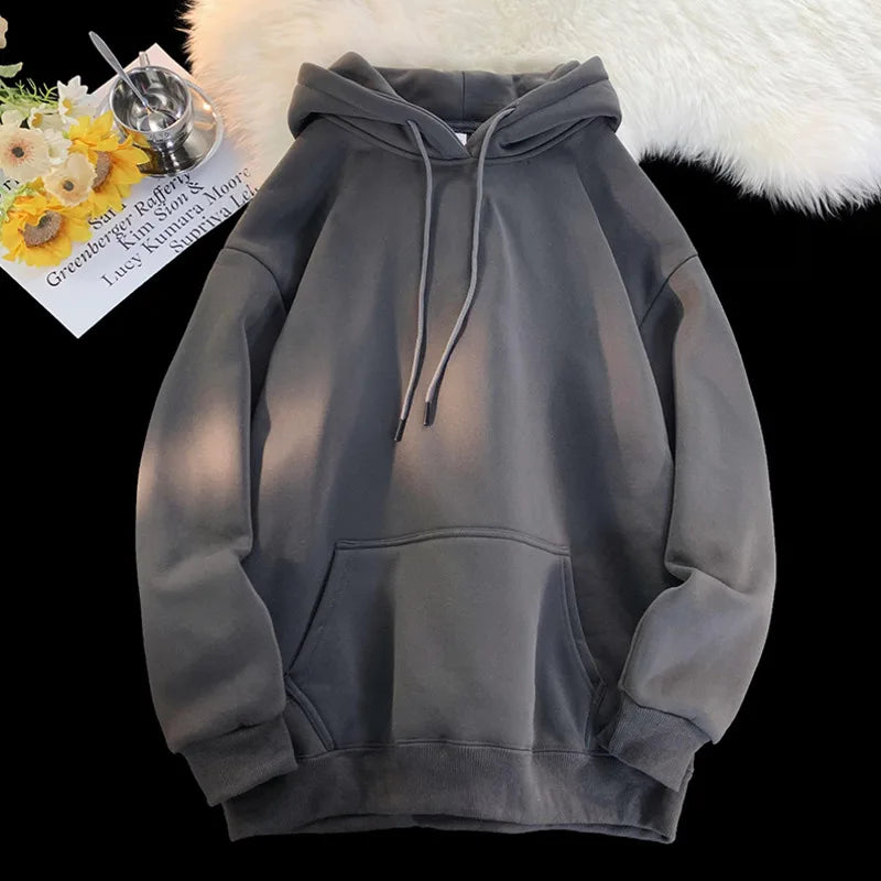 5xl Plus Size Half Color Harmony Casual Hoodies
