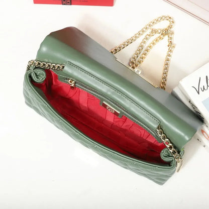 Womens Chic Vintage Leather Messenger Bag