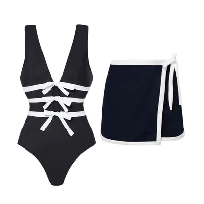 Pure Elegant New One Piece Monokini Bathingsuit
