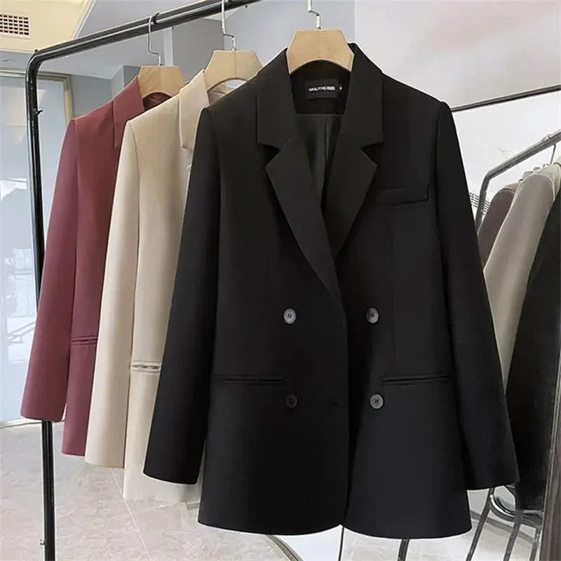Office Fashion Open Stitch Thin Blazers