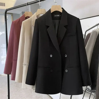 Office Fashion Open Stitch Thin Blazers