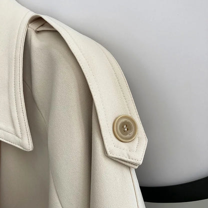 Women Vintage Windbraker Trench Coats